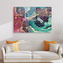 Wallity Cuadro Decorativo de Vidrio Templado Multicolor 50 x 70 cm